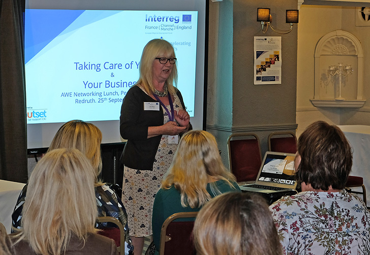 Pam delivering AWE session